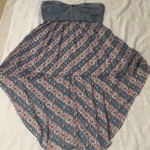 Rue 21 High Low Denim Dress XL